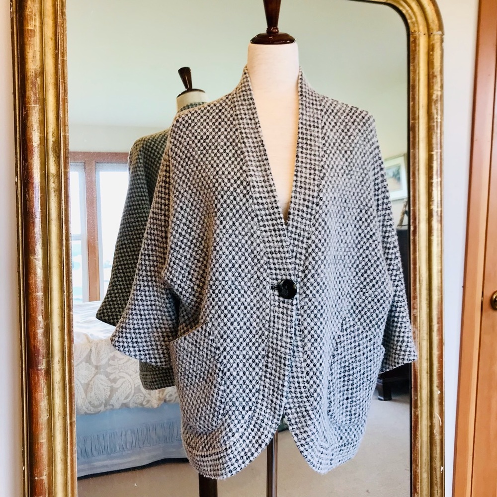 Retro Wool Blend Topper Coat